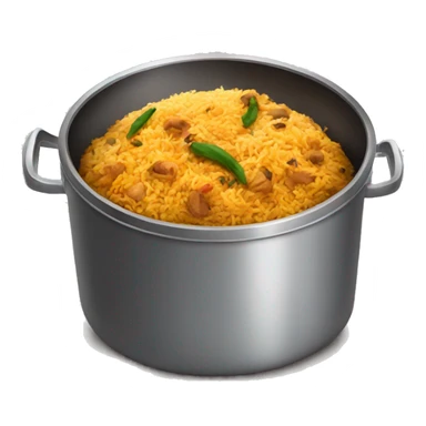 Cooking drum biriyani sticker