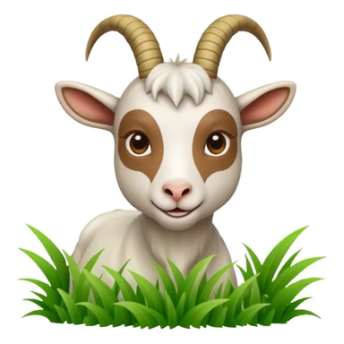 goat eating food sticker