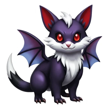 Shiny Dark Furret-Absol-Noibat-Noivern-Hybrid (Full body) sticker