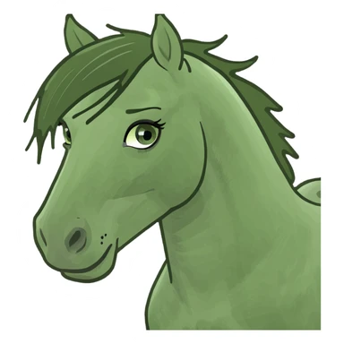 Horse emo sticker