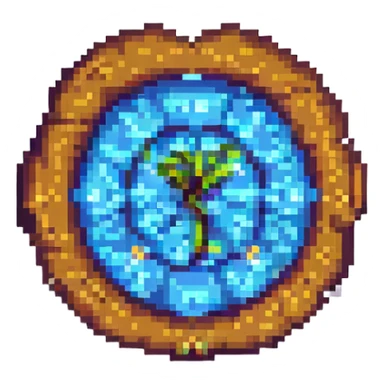 habit symbol, pixel art style sticker