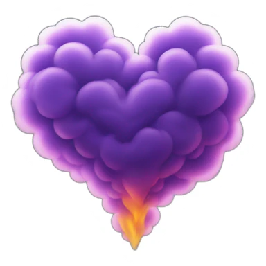 heart shape smoke sticker