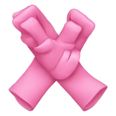 pinkies tied with a gold string sticker