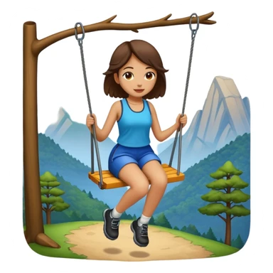 swing hike mixed girl  sticker