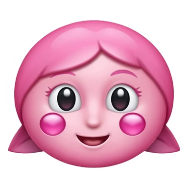 Coração metade rosa pink e metade branco emoji sticker