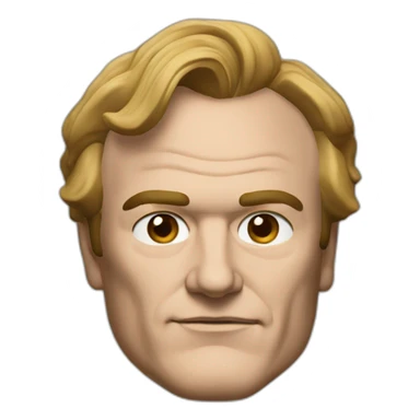 tarantino quentin portrait, front view sticker