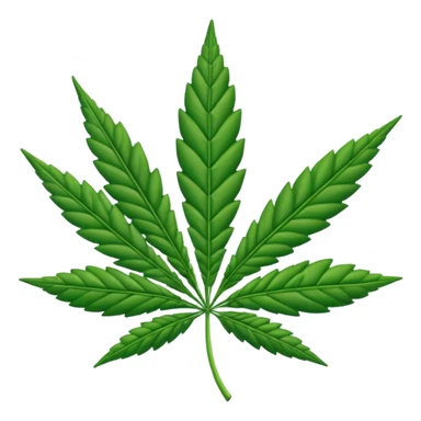 Hoja de marihuana sticker