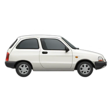 une voiture 206 sticker