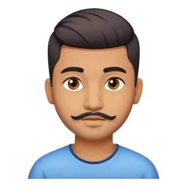 Indian man 25 years old fade hair cut sticker