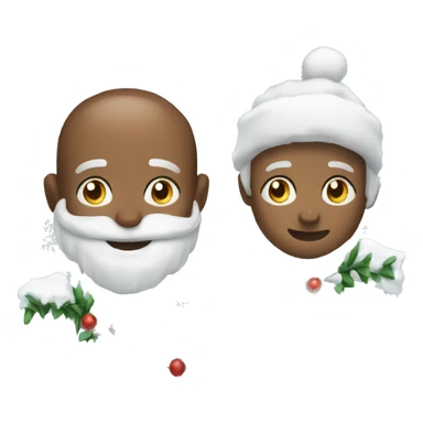 snow and garland sticker