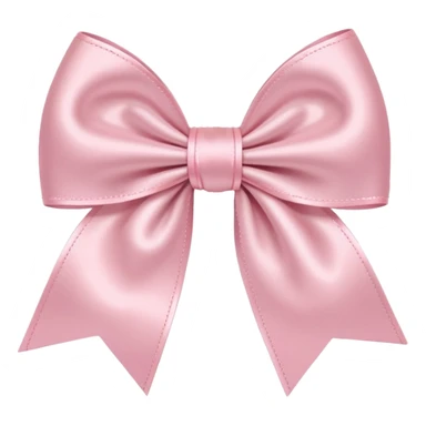light pink bow on light pink bow sticker