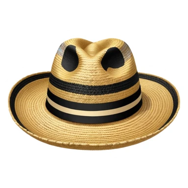 Sombrero Vueltiao con varias rallas negras sticker
