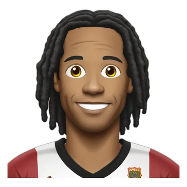 ronaldinho realistic football player sticker