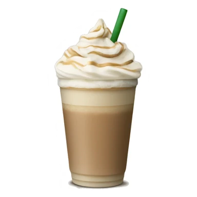 Vanilla frappuccino netrual colored sticker