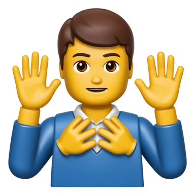 the hands need to be around the neck, hands like a lego person sticker