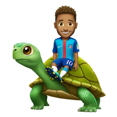 Neymar avec une tortue  sticker