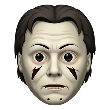 michael myers black eyes sticker