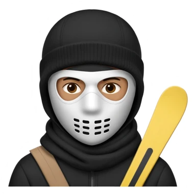 ladron con pasa montañas sticker