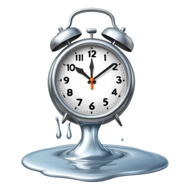 Salvador Dali Melting clock sticker