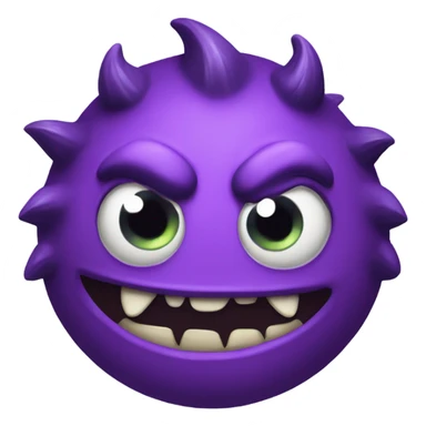 devious purple monster sticker