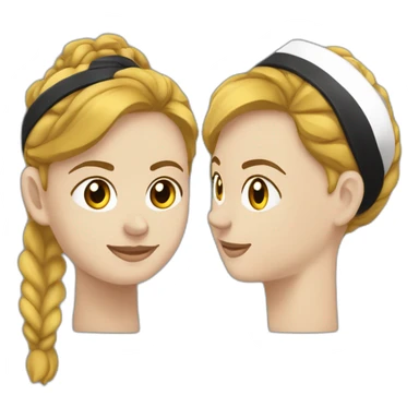 profil gauche d’une tête noire dite tête de Maure, coiffée d’un bandeau blanc le tout sur un drapeau  sticker