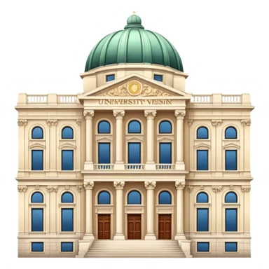 university aesthetic buildung vienna sticker