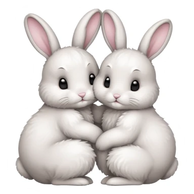 Bunny love sticker
