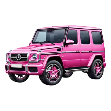Pink mercedes g63 sticker