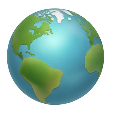 World globe south america sticker