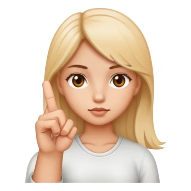 girl with a middle finger up sticker