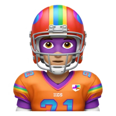 A LGBTQ American football player more LGBTQ  sticker