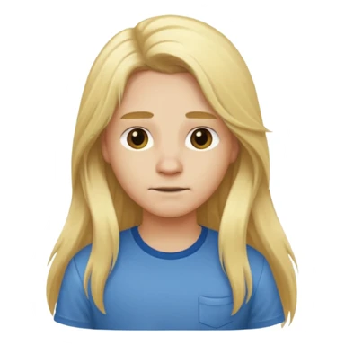 animal with long blonde hair and shirt sticker