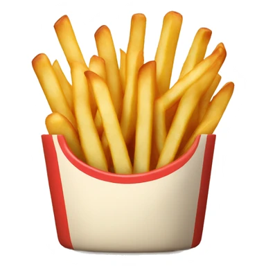french fries with hotdog in a bowl sticker