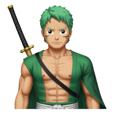 one piece zoro in land of wano sticker