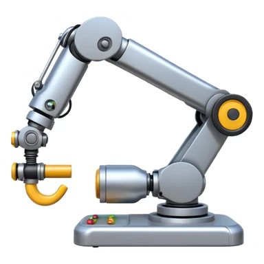 emoji about smartfactory with robot arm and AGV sticker
