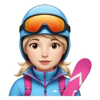 Woman Skiing, Matterhorn sticker