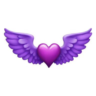 Purple Heart with wings sticker