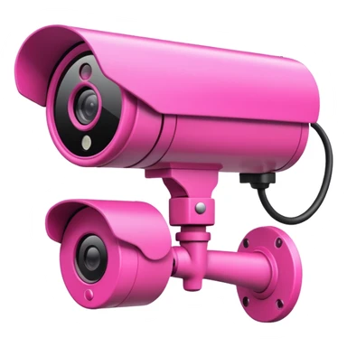 Security Camera pink with graffity sticker