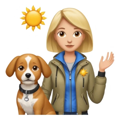 Dog Walker woman sticker