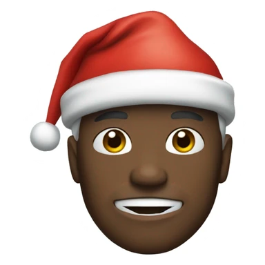 Batman wearing a Santa hat sticker