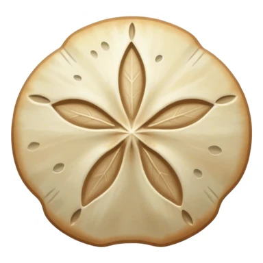 aesthetic beige sand dollar sticker