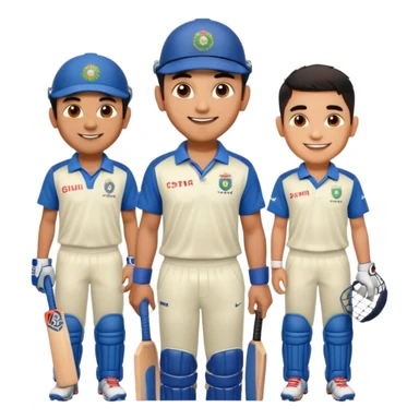 make an imoji with dhoni virat and shubman gill sticker