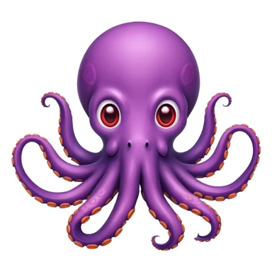 Octopus with heart eyes sticker