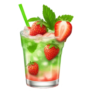 strawberry mojito sticker