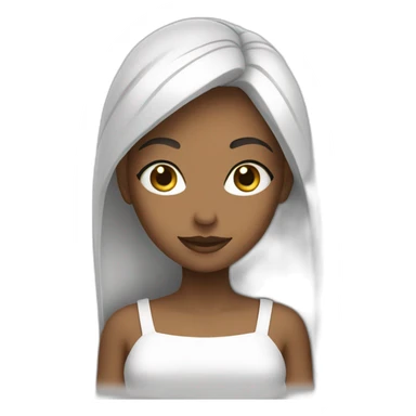 Hanaa blanc voilée sticker