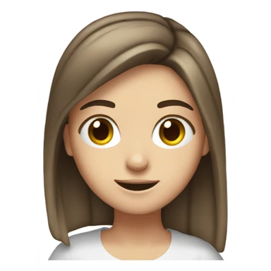 dabbing white girl brunette  sticker