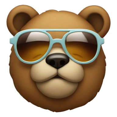 Osito con gafas  sticker