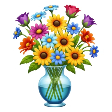 decoração de flores de verão sticker