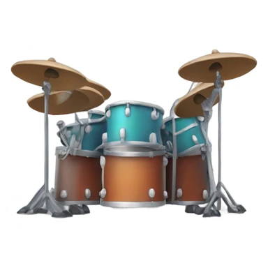 Among us Character playing drums sticker