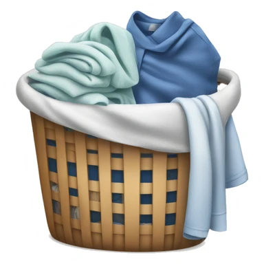 LAUNDRY BASKET WITH FOLDED CLOTHES sticker